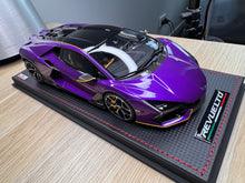 Load image into Gallery viewer, Lamborghini Revuelto - Viola Pasifae with yellow livery - 1:18