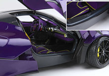Load image into Gallery viewer, Ferrari LaFerrari - Dubai purple Viola Vio OPEN PARTS - 1:18