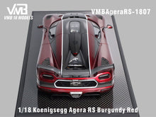 Load image into Gallery viewer, Koenigsegg Agera RS - Burgundy Red - 1:18