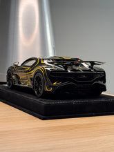 Load image into Gallery viewer, Bugatti Divo - Black with Gold Stripes - 1:18