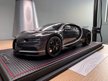 Load image into Gallery viewer, Bugatti Chiron Sport - Grey Carbon with Gris Rafale Frame - 1:18