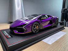 Load image into Gallery viewer, Lamborghini Revuelto - Viola Pasifae with yellow livery - 1:18