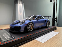 Load image into Gallery viewer, Porsche 911 GT2RS - PTS Gemini Metallic on black leather base - 1:18