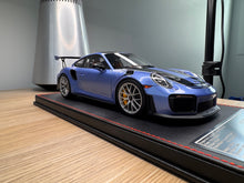 Load image into Gallery viewer, Porsche 911 GT2RS - PTS Gemini Metallic on black leather base - 1:18