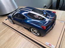 Load image into Gallery viewer, Ferrari 458 Speciale - Blue Tour de France 1 of 1 - 1:18