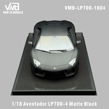 Load image into Gallery viewer, Lamborghini Aventador LP700-4 - Matte Black - 1:18
