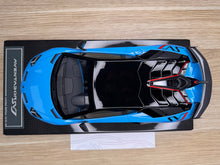 Load image into Gallery viewer, Lamborghini Aventador SVJ - Azzurro Flake / Red Stripe - 1:18