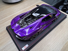 Load image into Gallery viewer, Lamborghini Revuelto - Viola Pasifae with yellow livery - 1:18