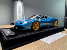 Load image into Gallery viewer, Ferrari 458 Speciale Aperta - Artemis Green / Blue - 1:18