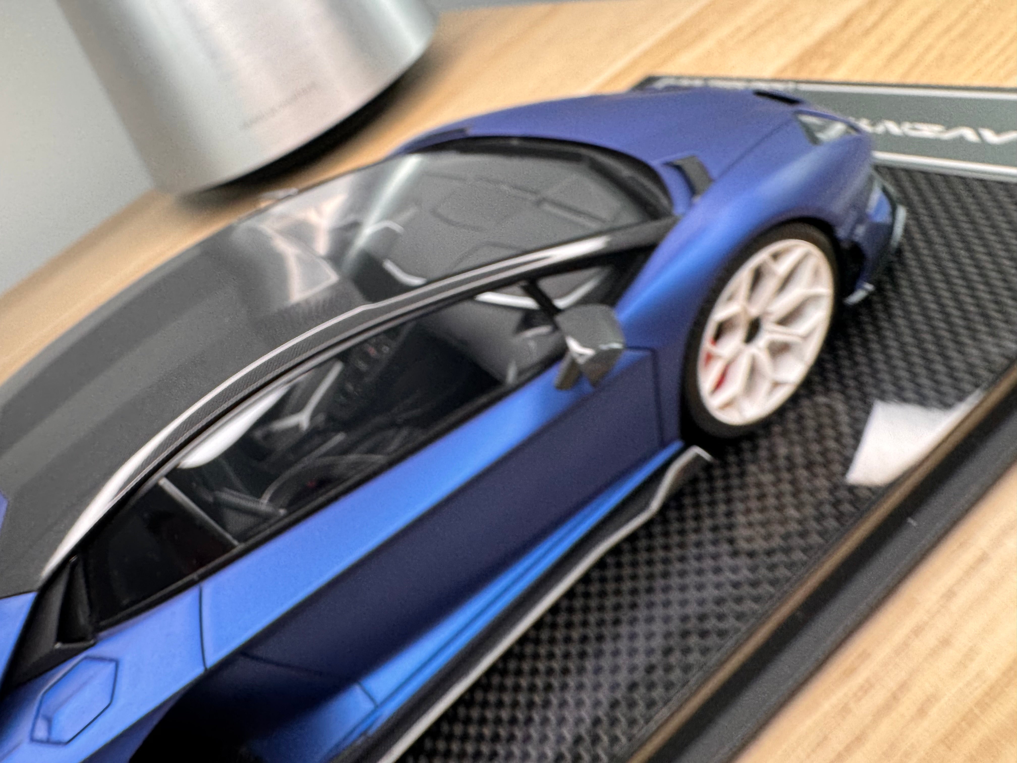 Lamborghini Aventador SVJ - Blu Emera - 1:18