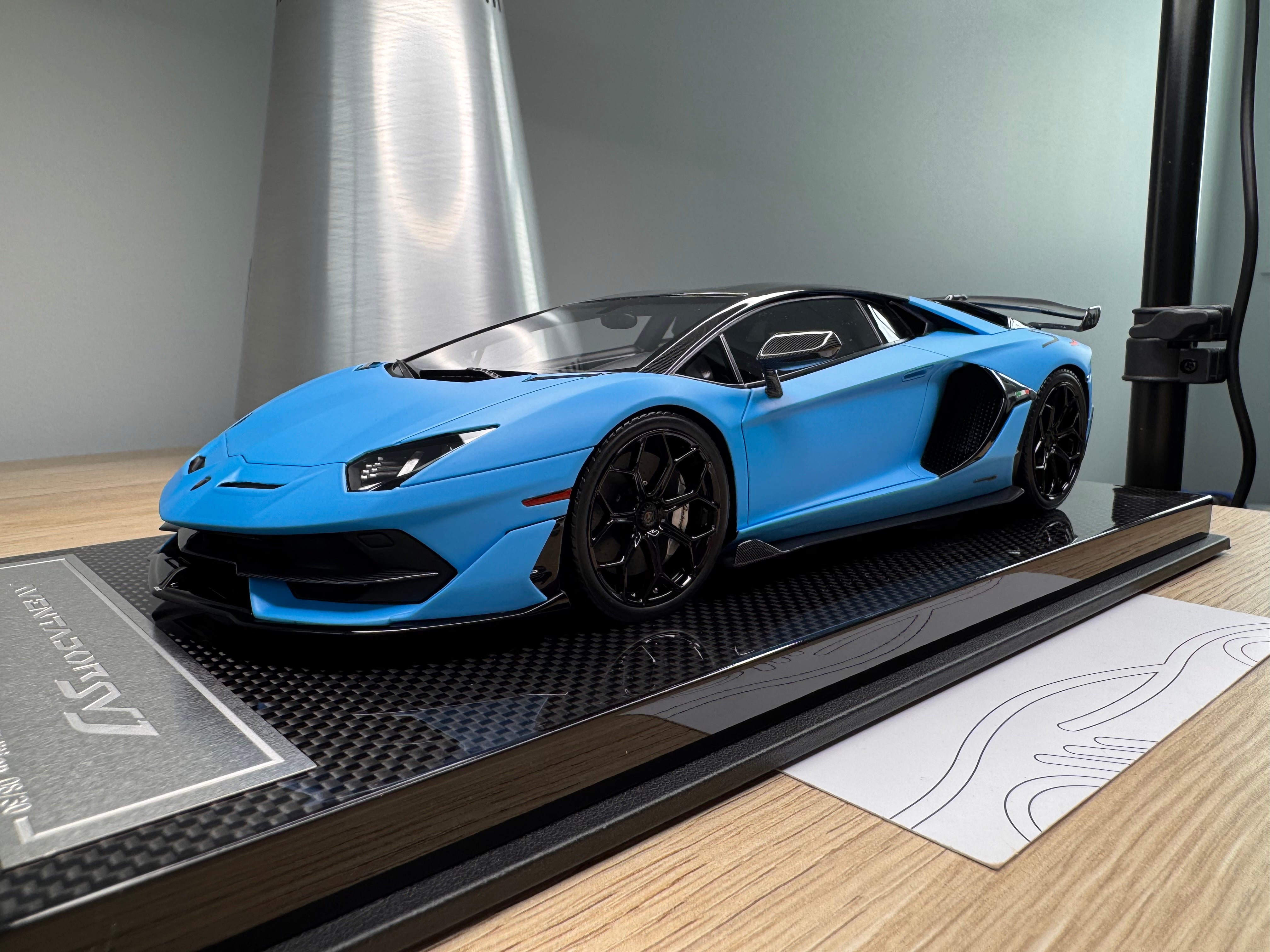 Lamborghini Aventador SVJ - Blu Seiler - 1:18