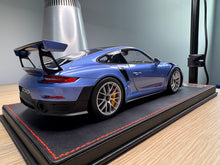 Load image into Gallery viewer, Porsche 911 GT2RS - PTS Gemini Metallic on black leather base - 1:18