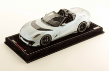 Load image into Gallery viewer, Ferrari 812 Competizione A - Bianco Onda Marina matte with open roof C Leclerc - 1:18