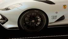 Load image into Gallery viewer, Ferrari 812 Competizione A - Bianco Onda Marina matte with open roof C Leclerc - 1:18