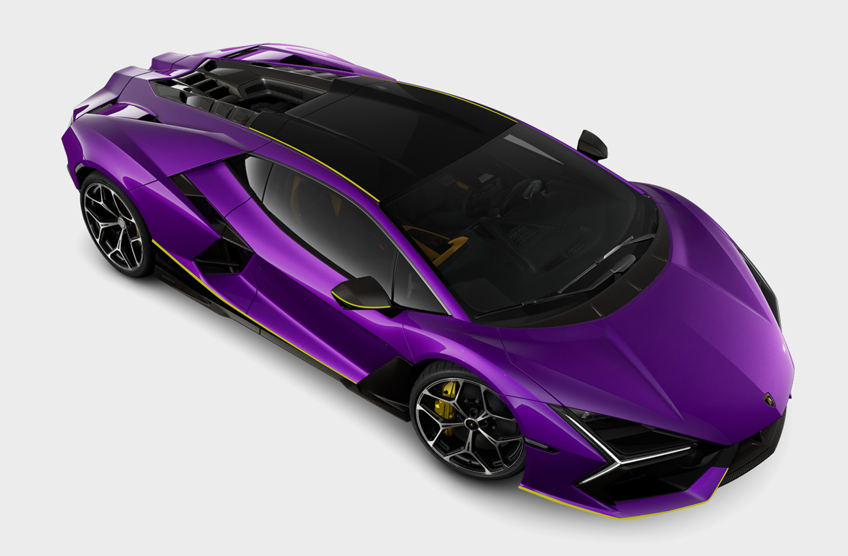 Lamborghini Revuelto - Viola Pasifae with yellow livery - 1:18