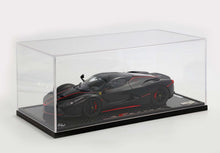Load image into Gallery viewer, Ferrari LaFerrari - Fernando Alonso spec matte black with red stripes OPEN PARTS - 1:18