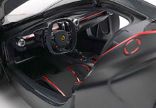 Load image into Gallery viewer, Ferrari LaFerrari - Fernando Alonso spec matte black with red stripes OPEN PARTS - 1:18