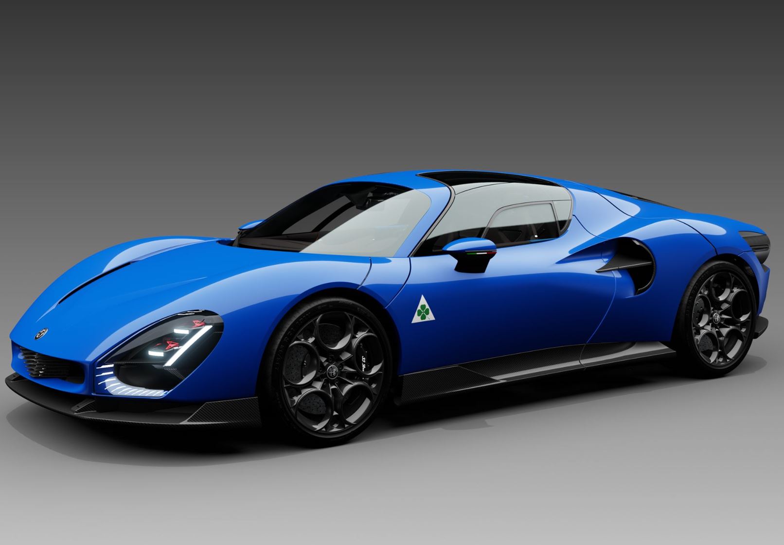 Alfa Romeo 33 Stradale - Blu Reale Black Interior - 1:18