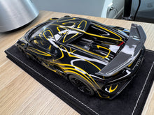 Load image into Gallery viewer, Bugatti Divo - Black with Gold Stripes - 1:18
