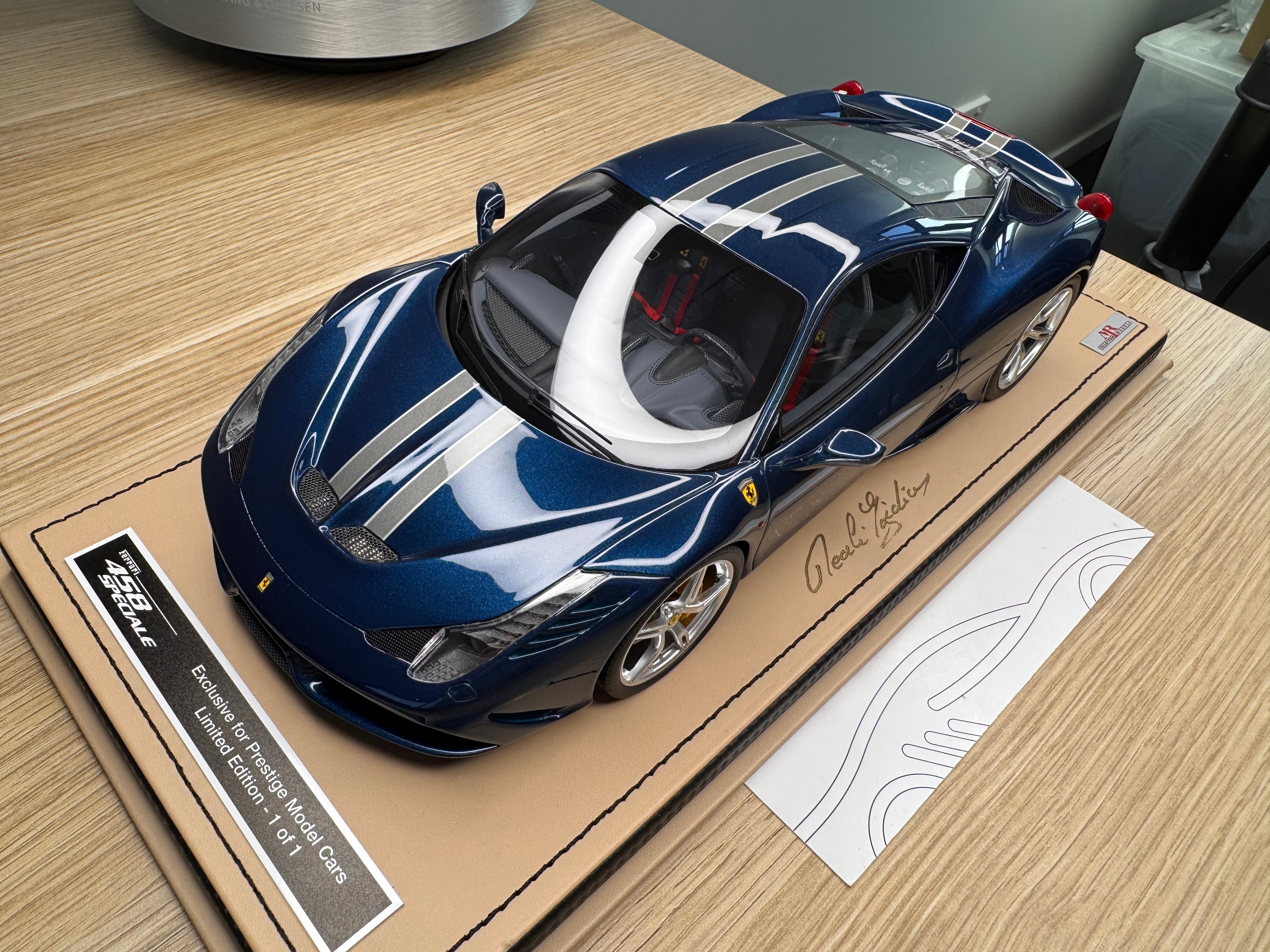 Ferrari 458 Speciale - Blue Tour de France 1 of 1 - 1:18