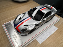 Load image into Gallery viewer, Ferrari F12tdf - Metallic Silver with French livery - 1:18
