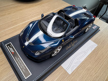 Load image into Gallery viewer, Ferrari 458 Speciale A - Blu NART Bullet 1 of 1 - 1:18
