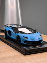 Load image into Gallery viewer, Lamborghini Aventador SVJ - Blu Seiler - 1:18
