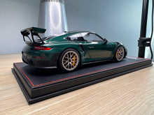 Load image into Gallery viewer, Porsche 911 GT2RS - PTS Forest Green Metallilc on black leather base - 1:18
