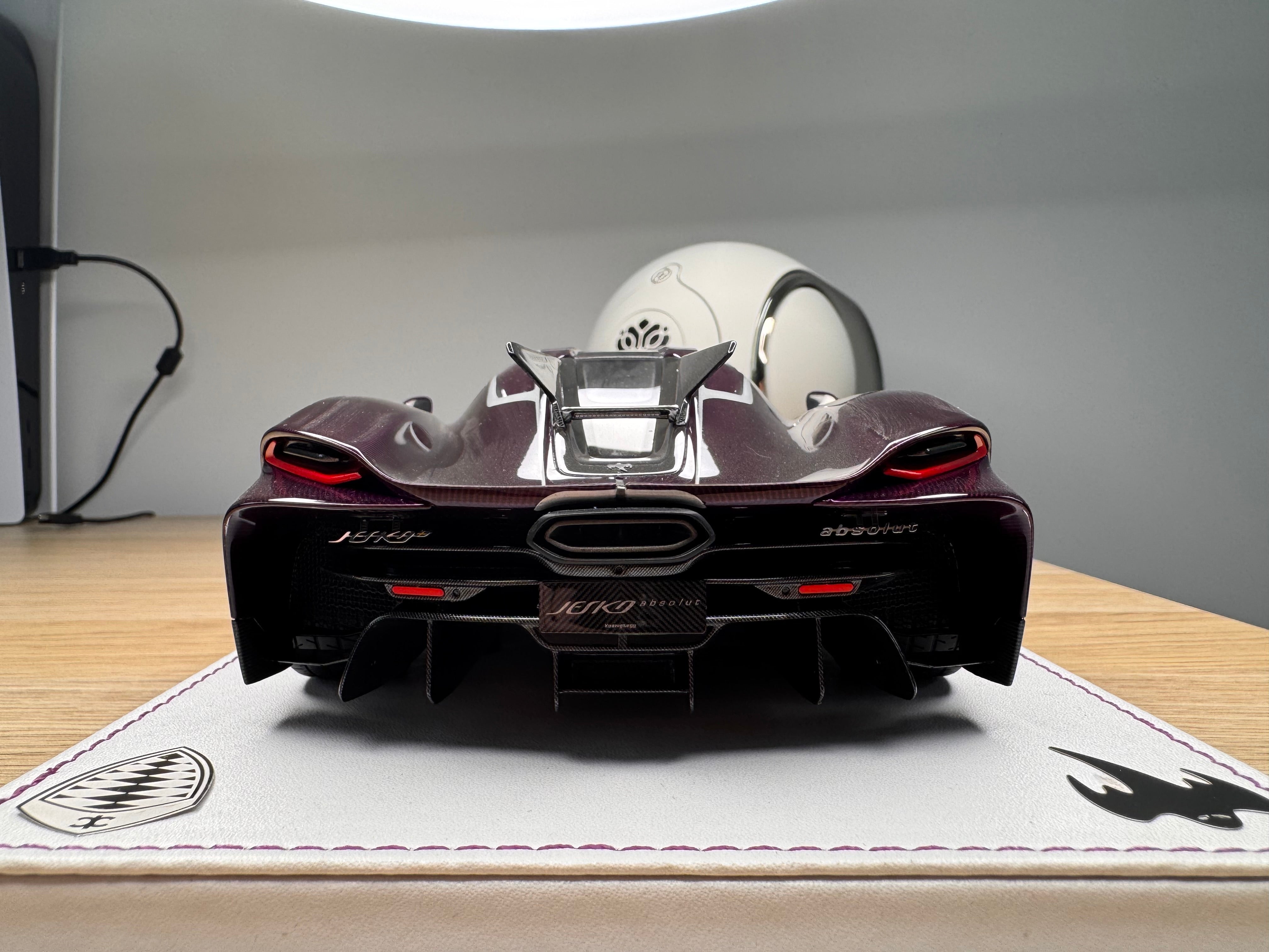 Koenigsegg Jesko Absolut PMC Special Project - Purple Tinted Carbon - 1:18