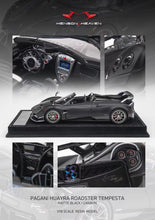 Load image into Gallery viewer, Pagani Huayra Roadster Tempesta - matte black / carbon - 1:18
