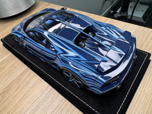 Load image into Gallery viewer, Bugatti Chiron Super Sport 300 - Blue Carbon Stripe - 1:18
