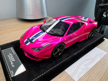 Load image into Gallery viewer, HH Models - Ferrari 458 Speciale - Flash Pink - 1:18
