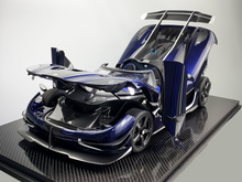 Load image into Gallery viewer, Koenigsegg One:1 Blue Carbon open parts - 1:8
