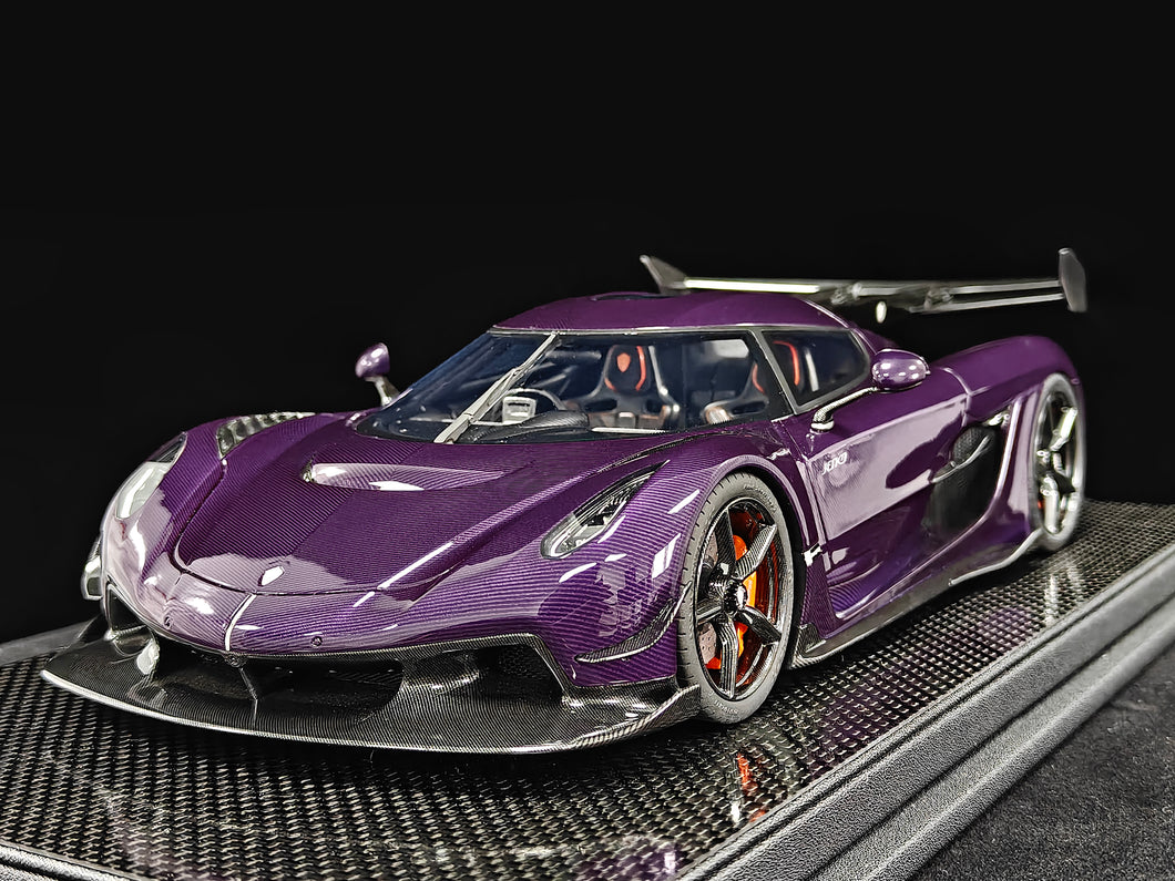 Koenigsegg Jesko 7315 PMC Special Project - Purple Tinted Carbon - 1:18