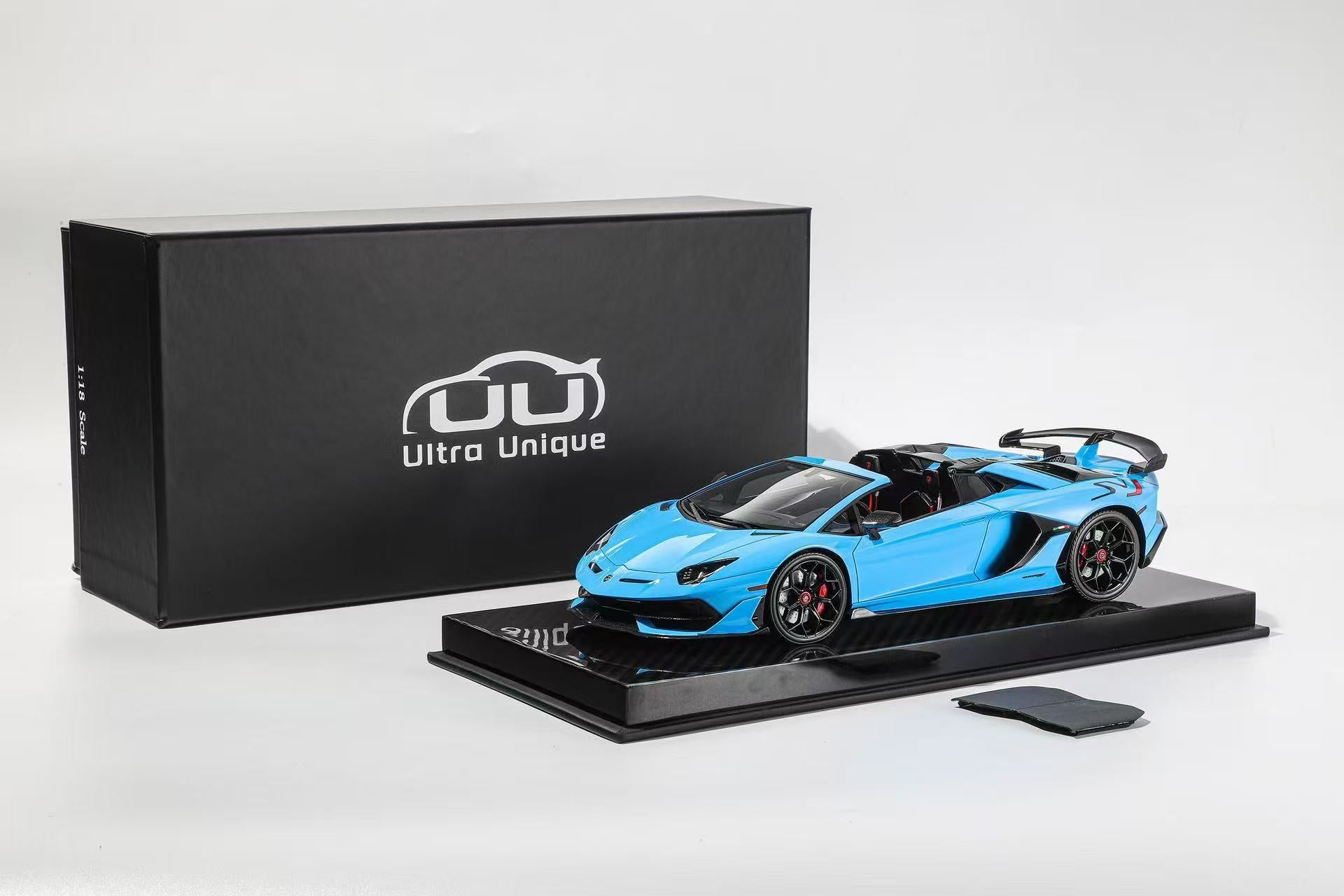 Lamborghini Aventador SVJ Roadster - anniversary blue - 1:18