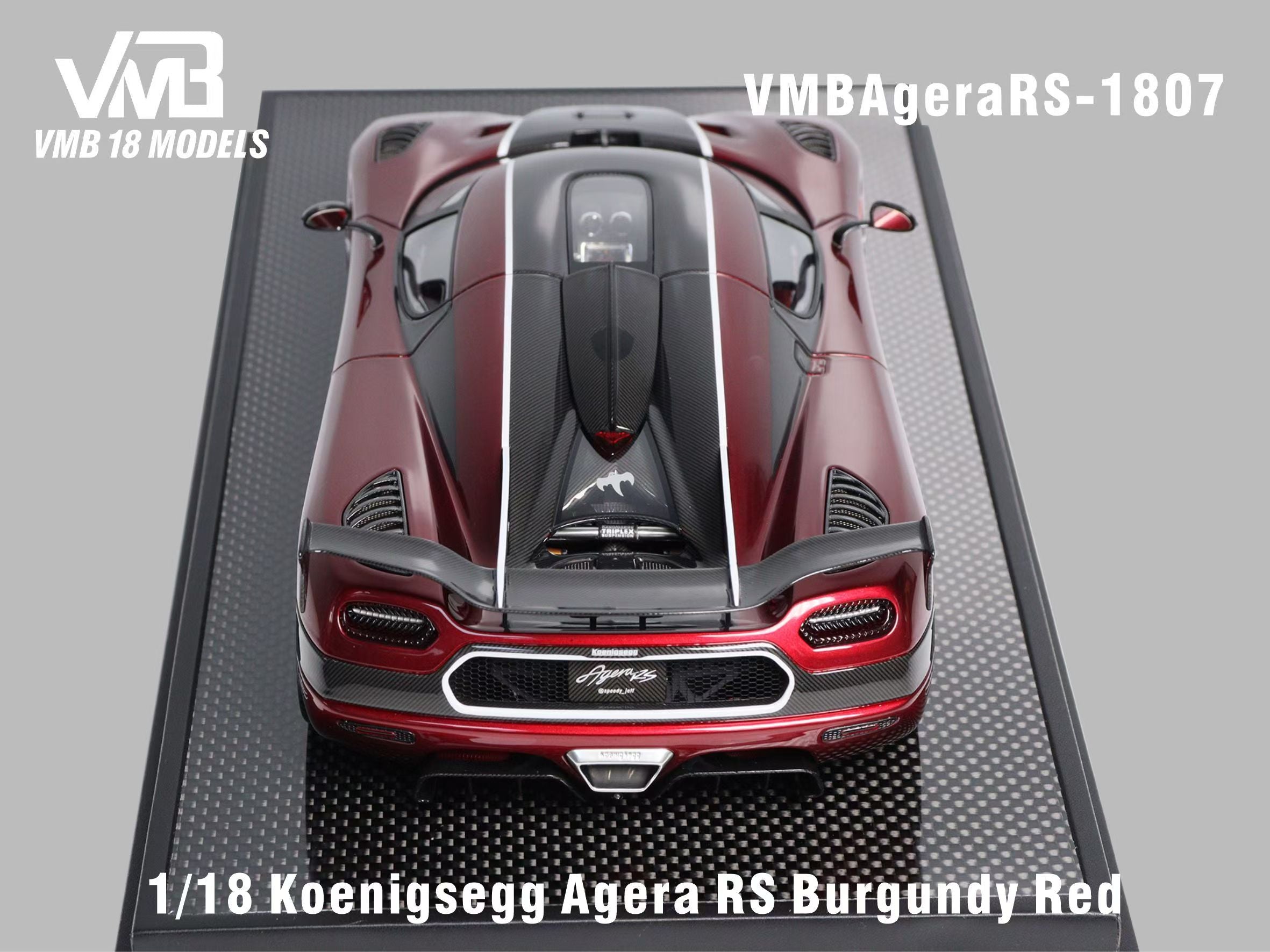Koenigsegg Agera RS - Burgundy Red - 1:18