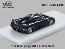 Load image into Gallery viewer, Koenigsegg CCXR - Glossy Black - 1:64
