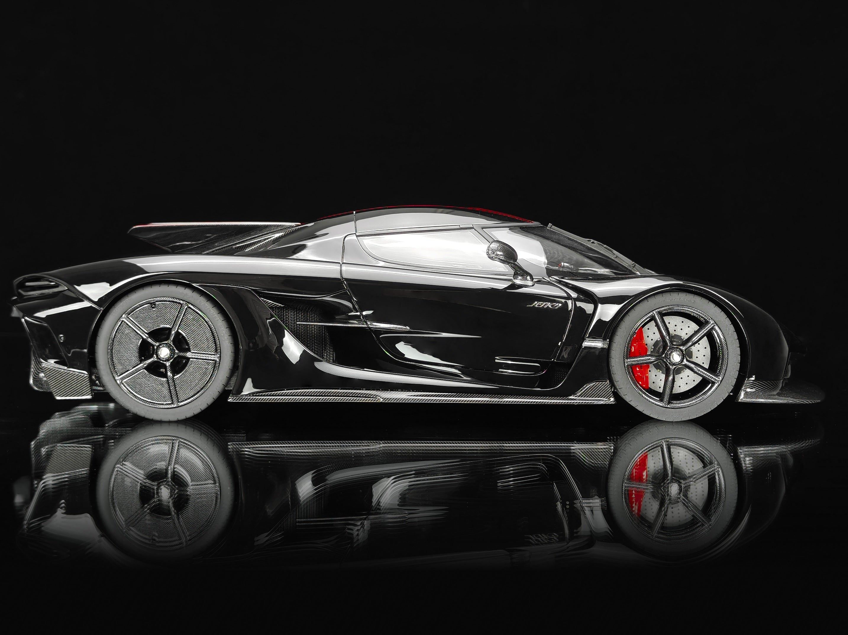 Koenigsegg Jesko PMC Special Project - 7355 Jet Black - 1:18