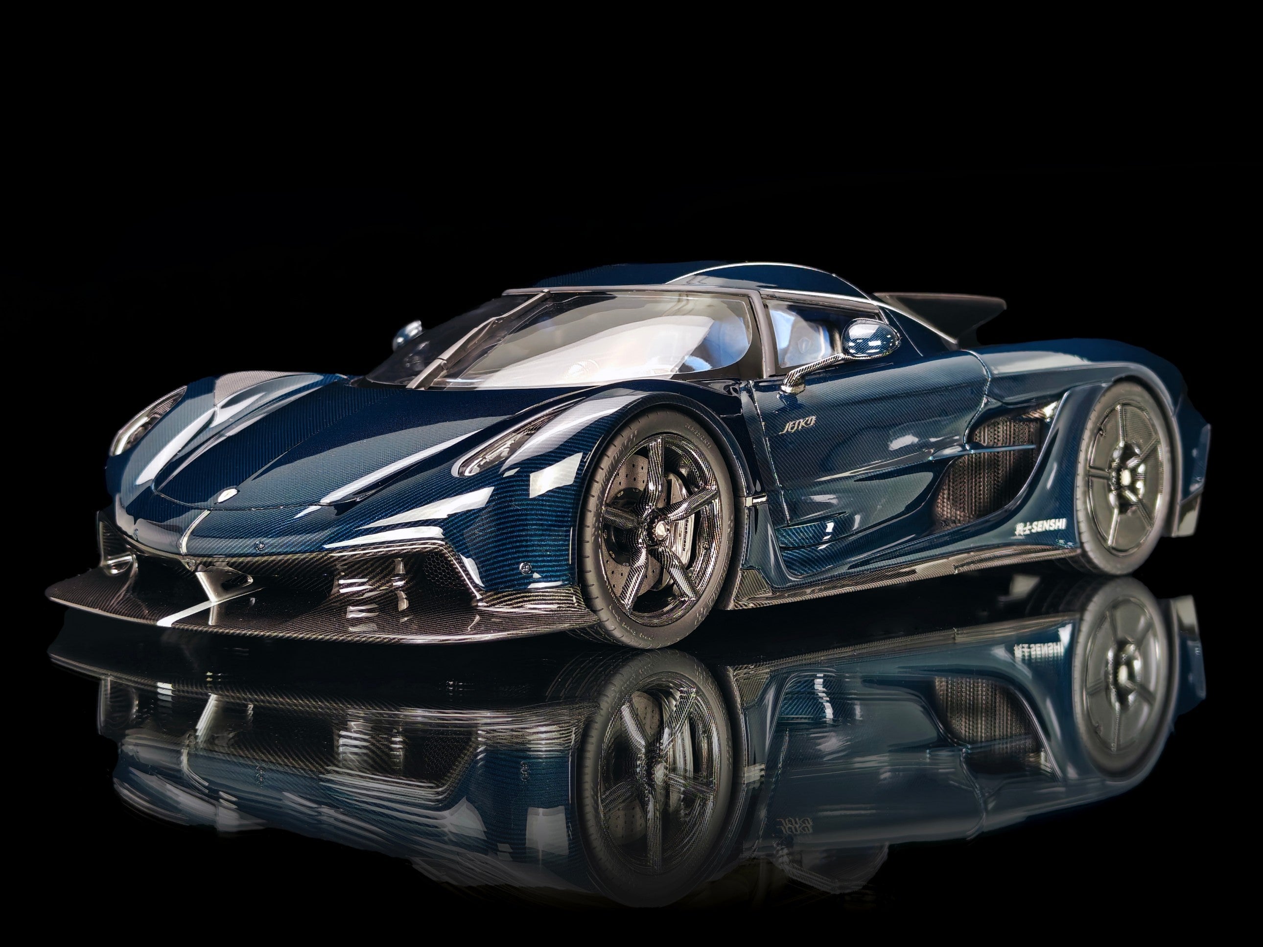 Koenigsegg Jesko Absolut PMC Special Project - Blue Tinted Carbon - 1:18
