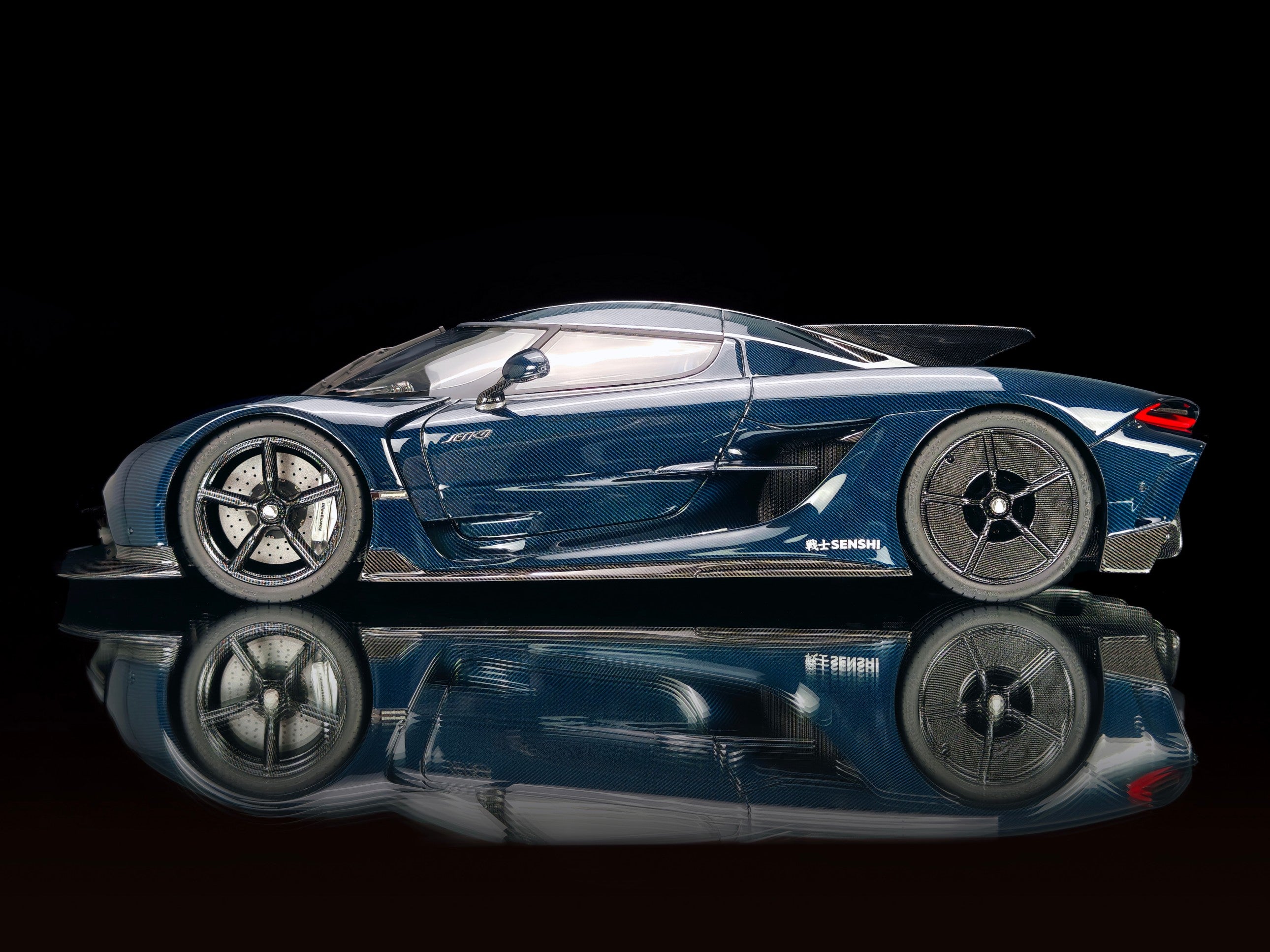 Koenigsegg Jesko Absolut PMC Special Project - Blue Tinted Carbon - 1:18