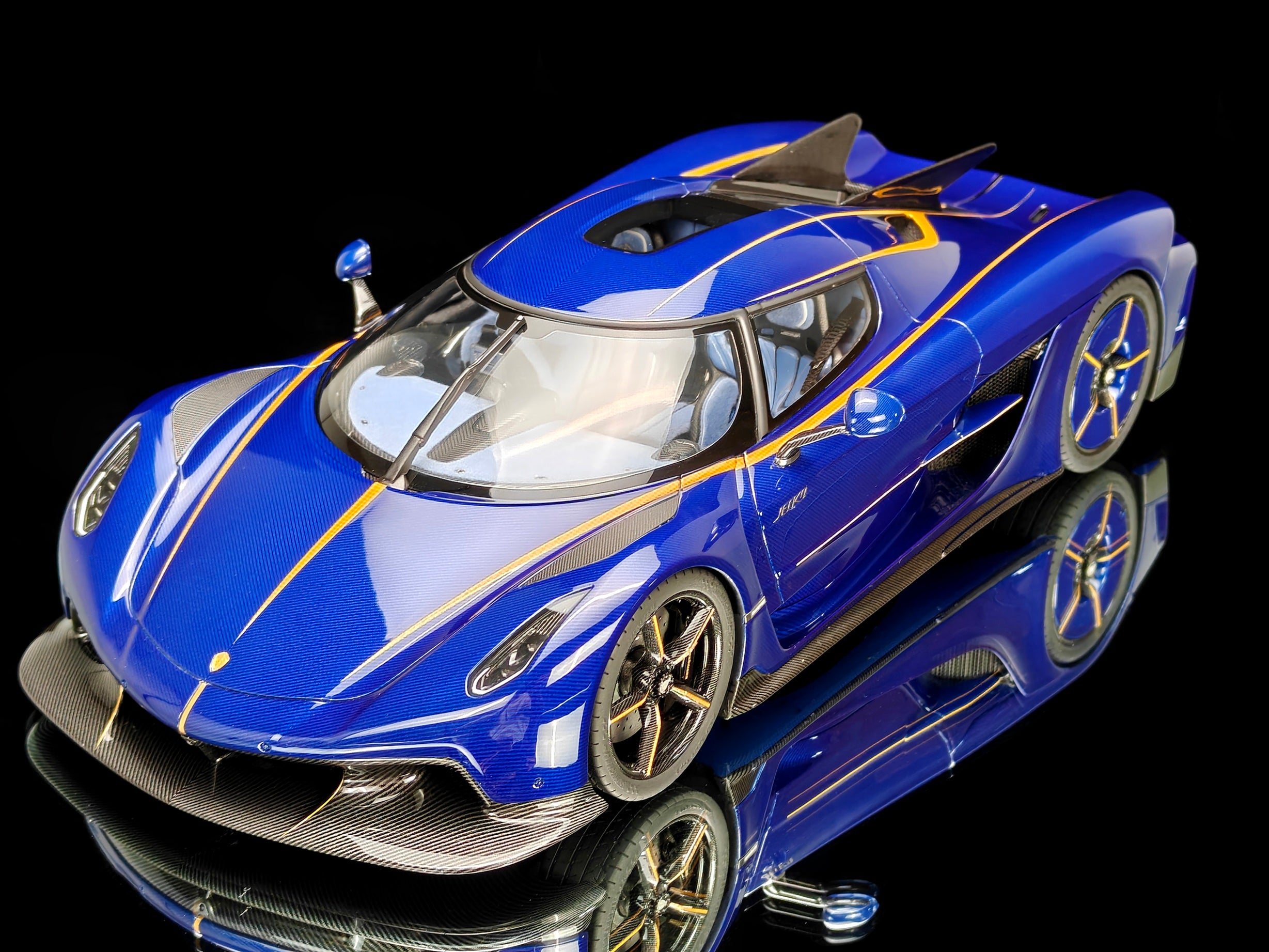 Koenigsegg Jesko Absolut 7389 PMC Special Project - Blue Tinted Carbon - 1:18
