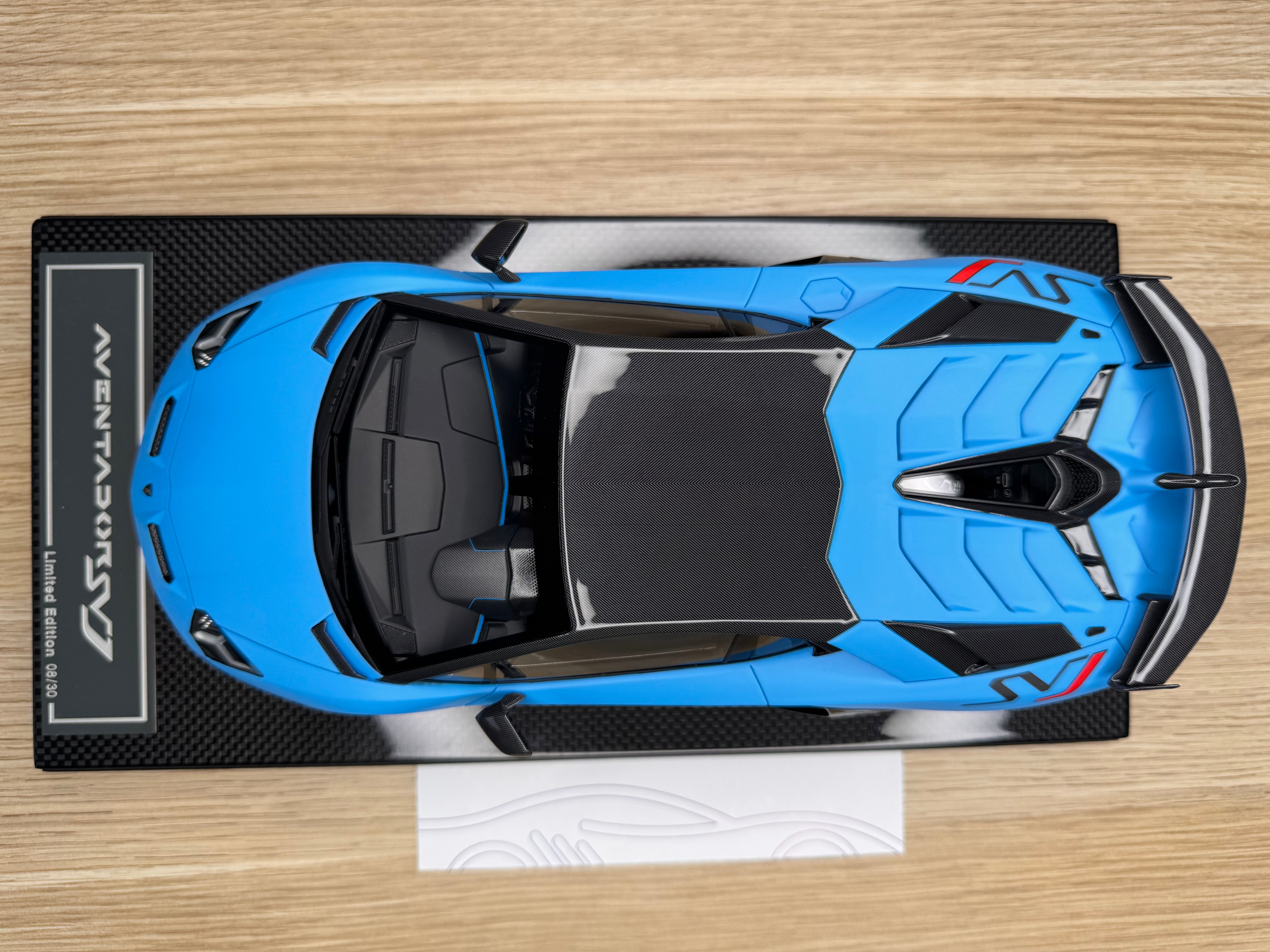 Lamborghini Aventador SVJ - Blu Seiler - 1:18
