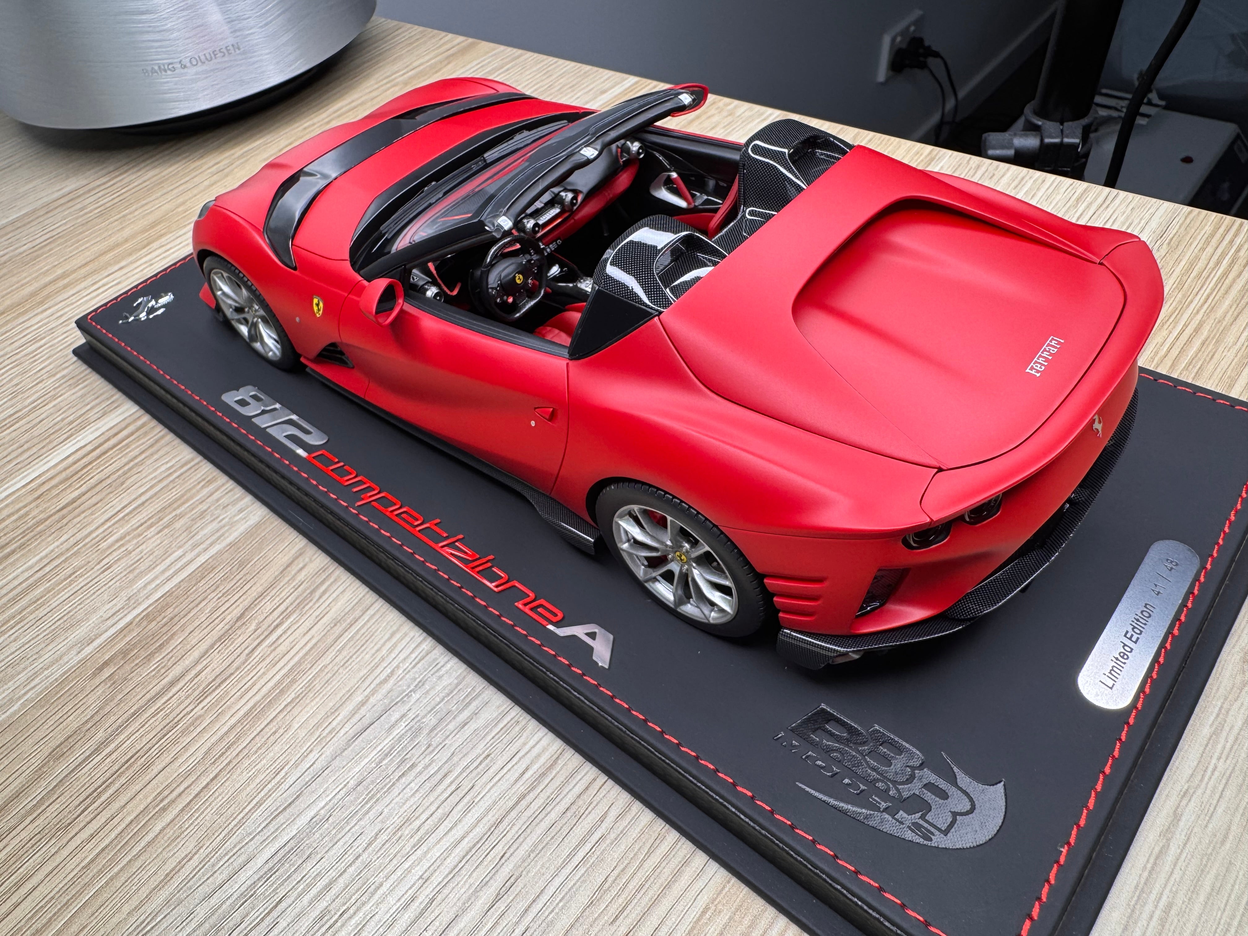 Ferrari 812 Competizione A - Rosso F1-75 matte - 1:18