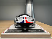 Load image into Gallery viewer, Ferrari F12tdf - Metallic Silver with French livery - 1:18
