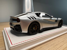 Load image into Gallery viewer, Ferrari F12tdf - Metallic Silver with French livery - 1:18
