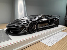 Load image into Gallery viewer, Lamborghini Aventador SVJ - Black Luminous - 1:18
