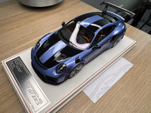 Load image into Gallery viewer, Porsche 911 GT2RS - PTS Gemini Metallic on white leather base - 1:18
