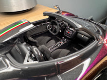 Load image into Gallery viewer, Pagani Zonda Cinque Roadster - Chameleon Purple / Carbon - 1:18
