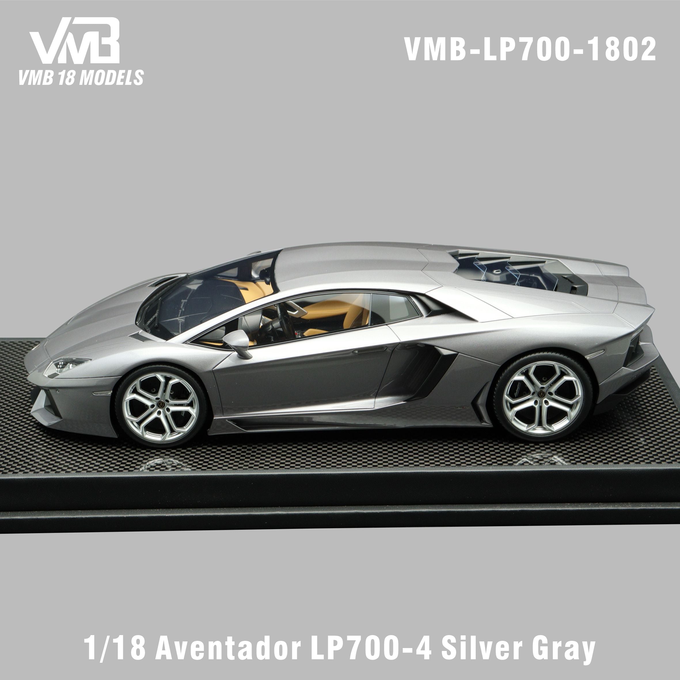 Lamborghini Aventador LP700-4 - Silver Gray - 1:18