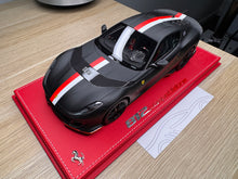 Load image into Gallery viewer, Ferrari 812 Competizione - C Leclerc matte black - 1:18
